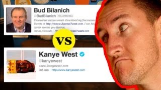 Kanye West's Tweets vs Bud Bilanich's Tweets