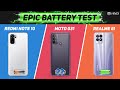 Moto G31 vs Redmi Note 10, Realme 8i Battery Drain Test | Charging Test | Gaming Performance [Hindi]