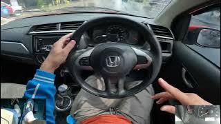 Brio POV Drive & Manual Car Driving Practice During Light Rain