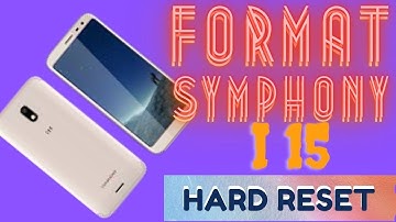 Symphony I15 Hard Reset | Remove Pattern / Pin Lock