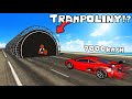 ❄️ NAJSZYBSZY SAMOCHÓD KONTRA TRAMPOLINY?! 7000KM/H | BEAMNG.DRIVE |