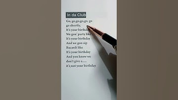 Thumbnail of 50 cent In da club lyrics #50 cent #indaclub #lyrics