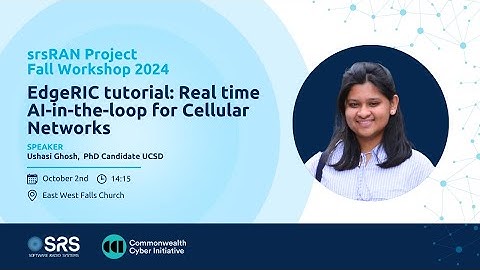 2024 srsRAN Fall Workshop: EdgeRIC tutorial - Real time AI-in-the-loop for Cellular Networks