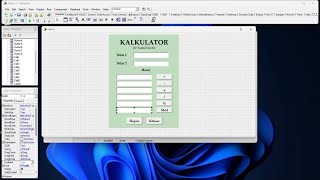 Cara Membuat Kalkulator | Borland Delphi 7