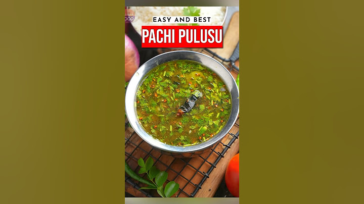 Best Pachi Pulusu Recipe !!