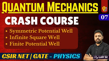 Crash Course on Quantum Mechanics | Symmetric Finite Potential Well | Infinite Potential Well