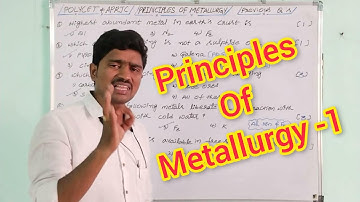#polycet & Aprjc entrance principles of metallurgy -1@ChemistrySR