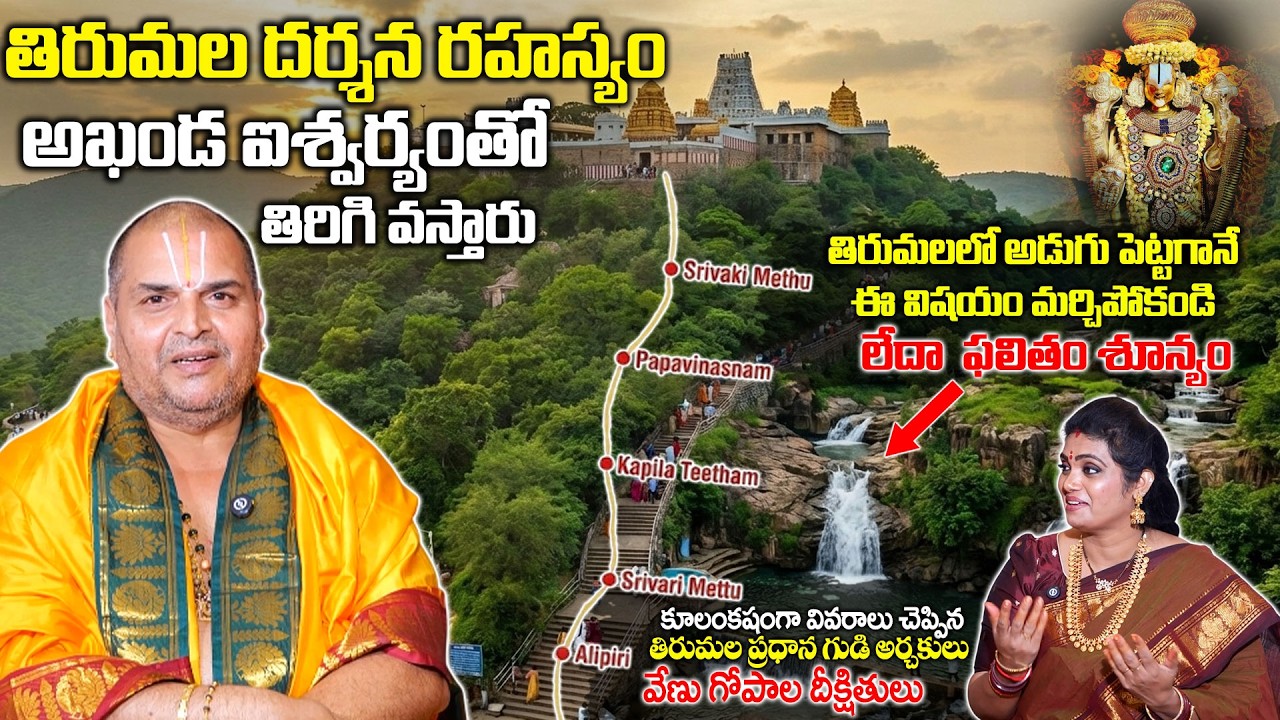 Correct Way Of Thirumala Dharsanam |  Head Priest Venugopala Deekshuthulu | Anchor Geethanjali