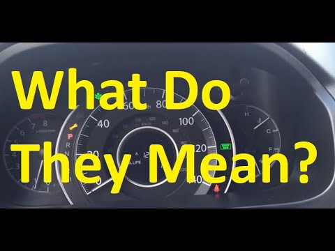 2011-2015 Honda CRV Dashboard Lights Meaning (Warning Light, Maintenance Light Operating  Light)