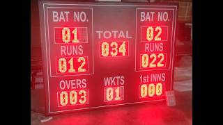 Cricket Score board Operation