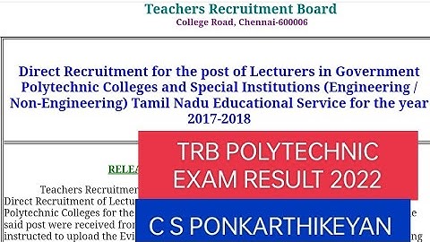 TRB POLYTECHNIC selected RESULT CANDIDATE #trb #trblatestnews #trbpolytechnic #trbresult