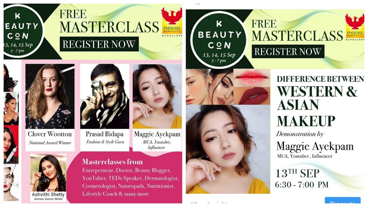 Free makeup class at Bangalore, Mumbai and Pune/ KBEAUTYCON YouTube