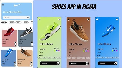 How to create an E-commerce shoe app in Figma | Design and Prototyping |Mobile app