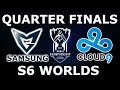 Cloud 9 vs Samsung - Quarter Finals Full Series S6 LoL eSports World Championship 2016! C9 vs SSG