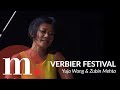 Yuja wangs explosive rach 3 opens the 2023 verbier festival with zubin mehta