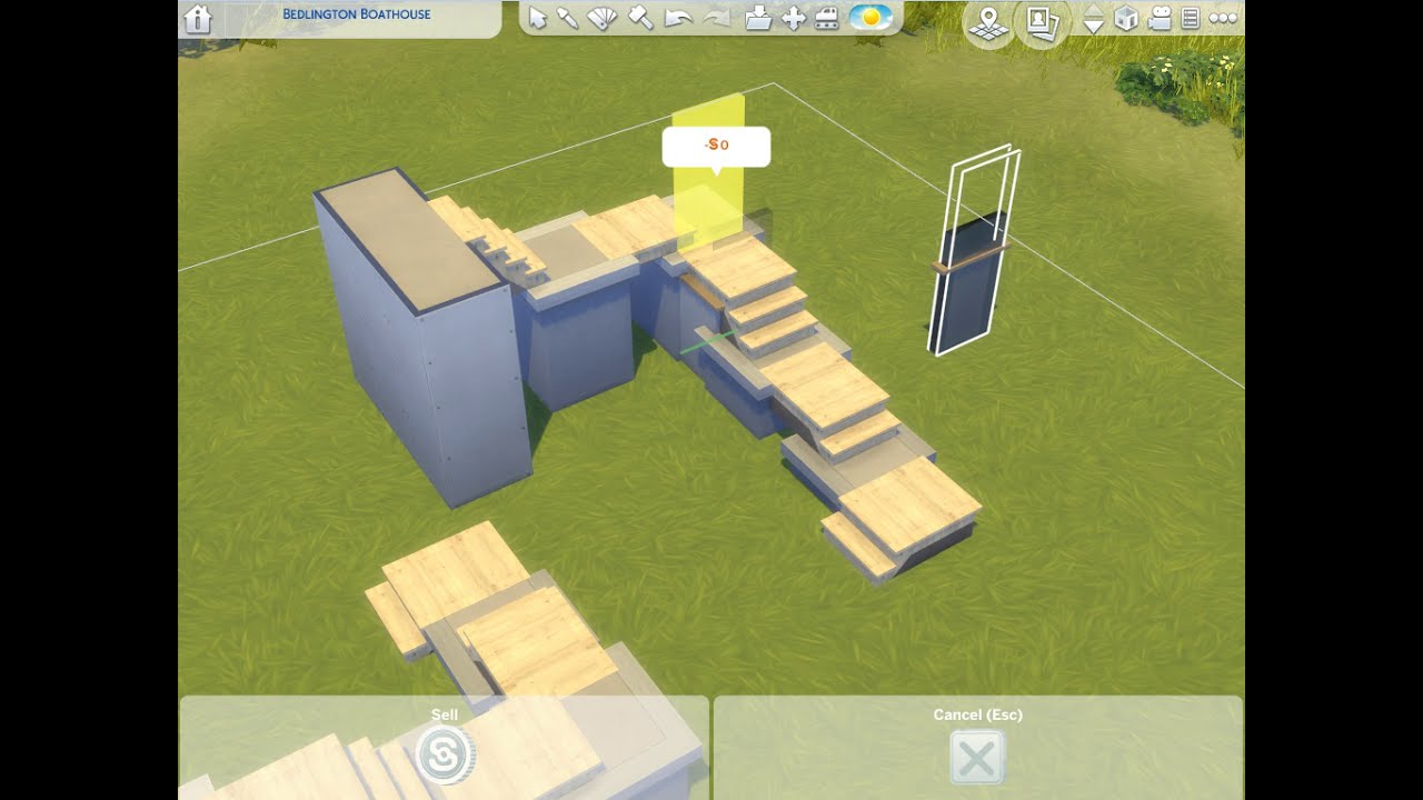 Sims 4 - Building stairs trick - Turn CC on! (Closed captions)