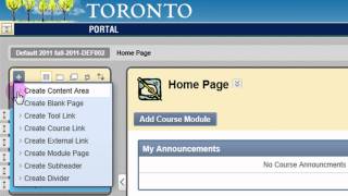 Blackboard In a Hurry 2011: Customize Your Course Menu by Adding a Menu Item