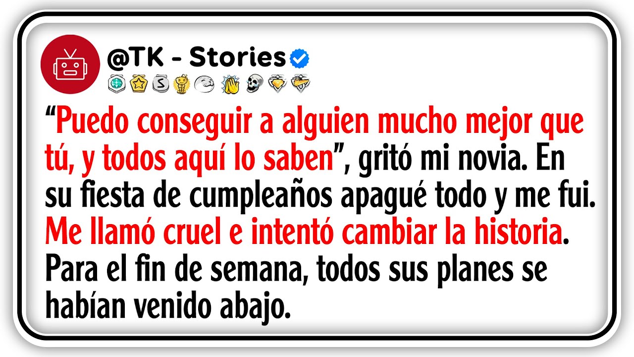 “Puedo conseguir a alguien mucho mejor que tú, y todos aquí lo saben”, gritó mi novia. En su...