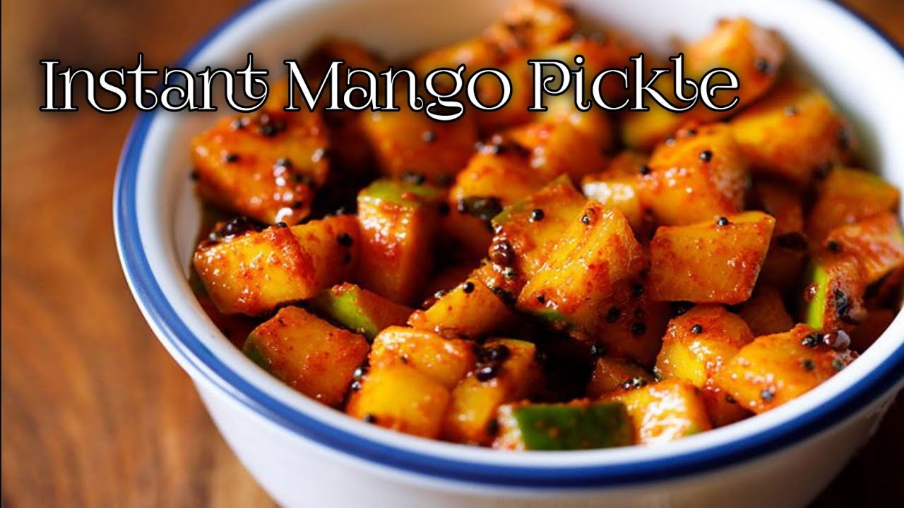 Instant Mango Pickle l Maga Achar l Pacha Manga Achar l Lizamma Food