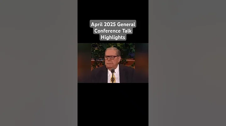 April 2025 General Conference Talk Highlights - Jeffrey R. Holland #lds #ldslife #generalconference