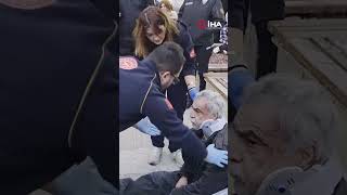 Alkol Komasına Giren Adam Banktan Yere Yığıldı