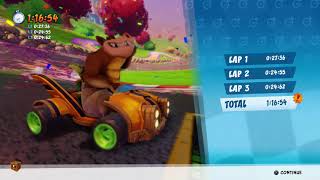 [OBSOLETE]Coco Park 1:16.54 + Best Lap 24.42 - CTR:Nitro Fueled Oxide's Time Trial