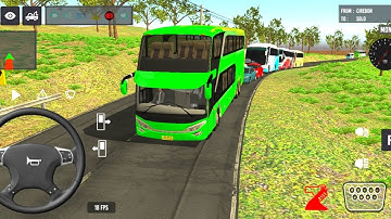 Indonesia Coach bus driving | Euro bus simulator 2025 Android gameplay part222