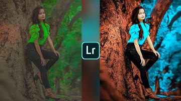 Lightroom aqua and orange colour effect photo editing tutorial | Lightroom background colour change😍