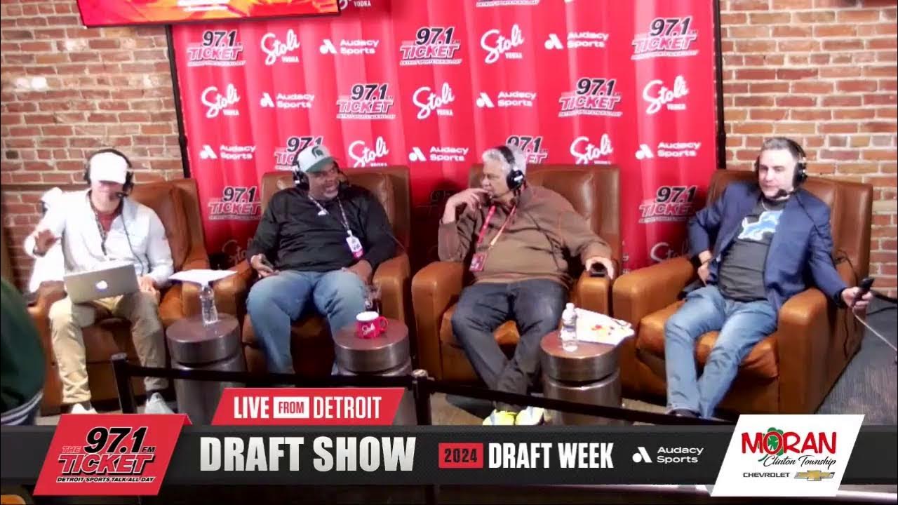 97 1 the ticket draft show live from downtown detroit youtube