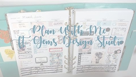 A5 Plan With Me // Moments // Ft. Gems Design Studio (formerly Sticky Prints Designs)