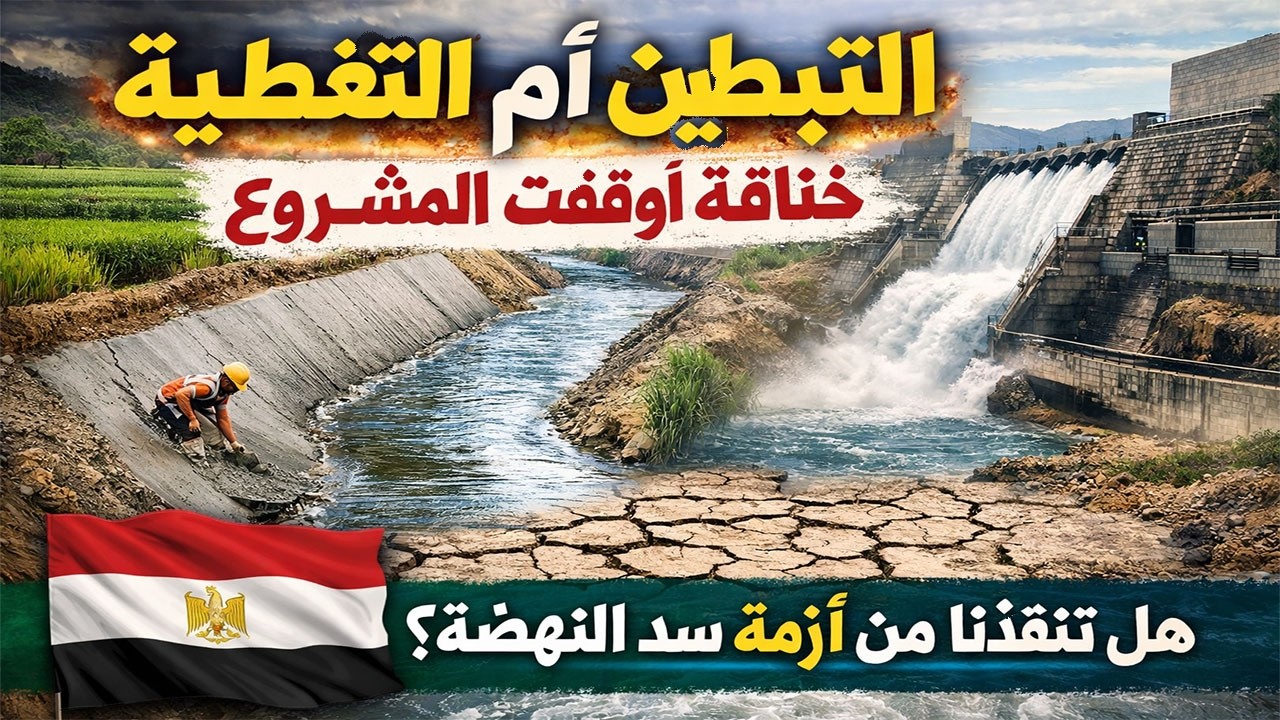 التبطين أم التغطية خناقة أوقفت المشروع