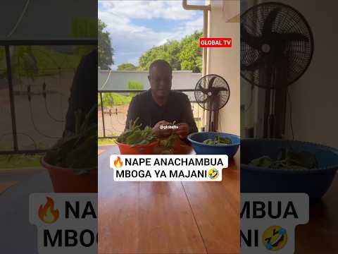 NAPE YUPO ZAKE NYUMBANI ANACHAMBUA MBOGA YA MAJANI Shortvideo Trending
