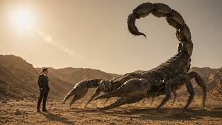 HUMAN vs GIANT SCORPION! Ultimate Energy Beam Attack in the Desert ⚡🦂#monsterbattle #giantscorpion