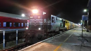22661/Chennai Egmore Rameswaram Sethu SF Express arriving Manamadurai Junction || 16879R GOC WDM-3A