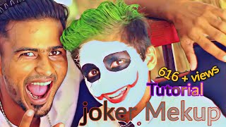 Joker Makeup Simple Tutorial Must Watch Mr Joker 01