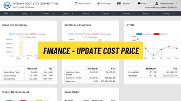 (ENG) Finance - Update Cost Price (Webmax ERP System) (V3)