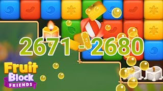 Fruit block friends game | level 2671 to 2680 | game fruit candy screenshot 4