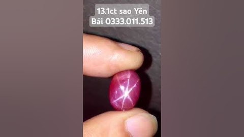 Star ruby Yên Bái sao 13.1ct Lên nhẫn nam đẹp khối cao #gem #daquy #gems #pop
