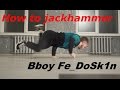 Крабик на одной руке обучалка (how to Jackhammer) | Bboy Fe_DoSk1n