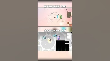 Aperture 1.9 Vs 2.2 💥🔥 #geometrydash #gdupdate #gd
