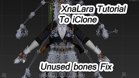 XnaLara to iclone | unused Bones Fix | to many bones in avatar