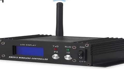 ALIEN 2.4G Wireless DMX 512 Controller Receiver Transmitter LCD Display Power Adjustable For Disco D