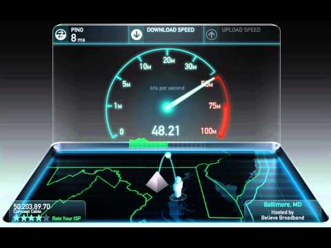 Comcast Business Deluxe 50 (50/20Mbps) Speed Test - YouTube