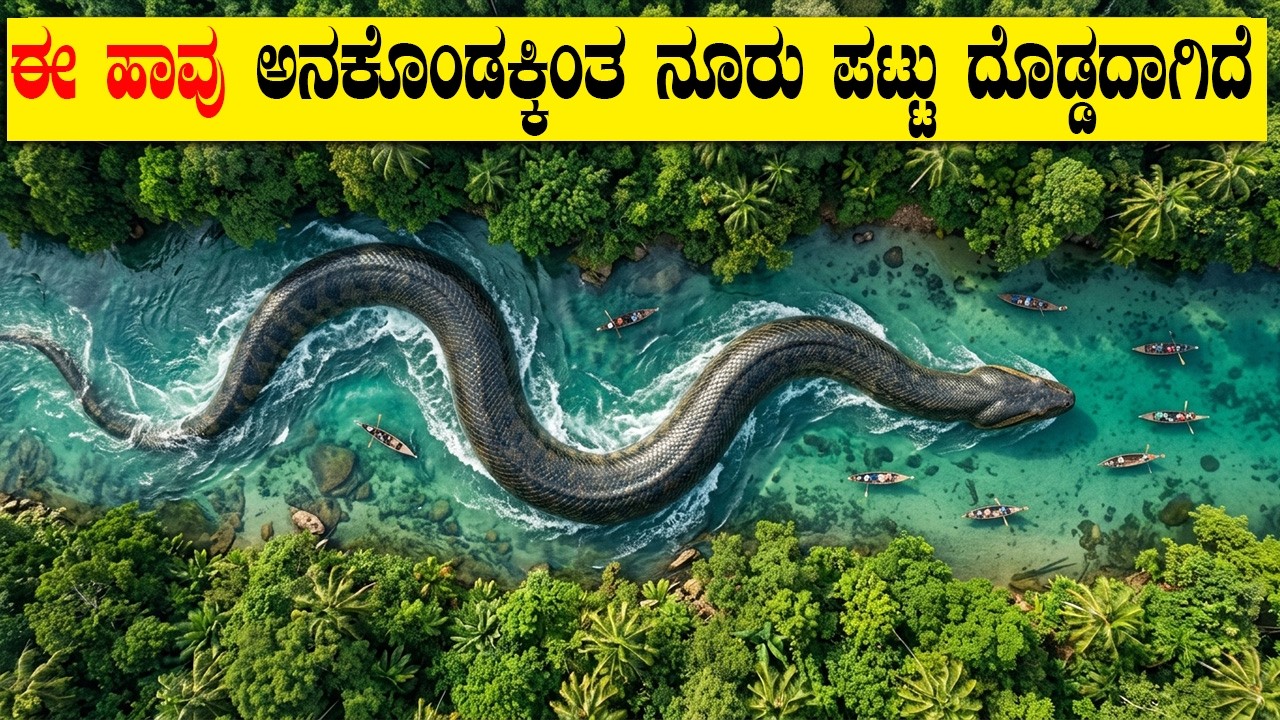 ಈ ಹಾವು ಅನಕೊಂಡಕ್ಕಿಂತ ನೂರು ಪಟ್ಟು ದೊಡ್ಡದಾಗಿದೆ | Amazon Jungle Hides a Snake 100X Bigger Than Anaconda!