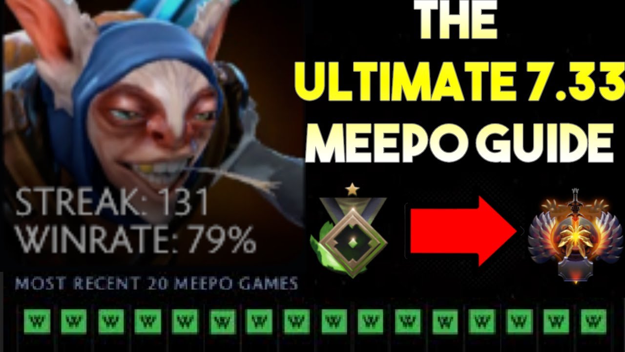 The Ultimate Meepo Guide to Gain FAST and EASY MMR in 733 Dota 2 2023 Meepo Tutorial