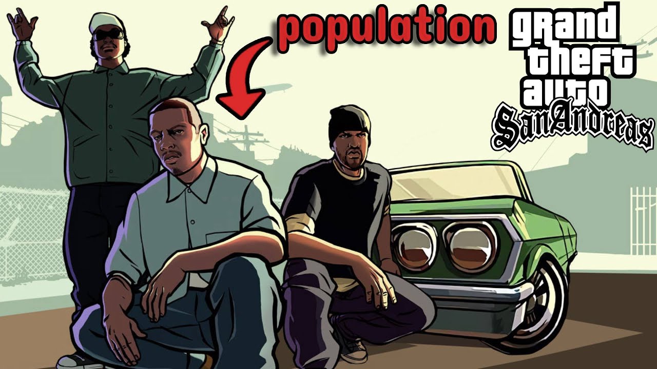 The population of GTA San Andreas YouTube