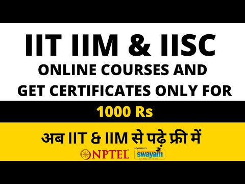 Get Online  Courses and certificates from IIT, IIM and IISC for only 1000 Rupees [2020]