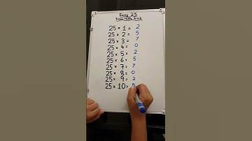 Easy 25 times table trick! #maths #mathstricks #easytrick