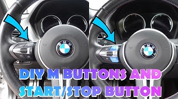 DIY BMW M Buttons (M1 & M2) and Start/Stop Button Install! Quick and Easy Mod for M2, M3, and M4!