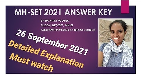 MHSET 26 SEPTEMBER 2021 PAPER 2 COMMERCE ANSWER KEY || DETAILED EXPLANATION || NTA UGC NET JRF ||